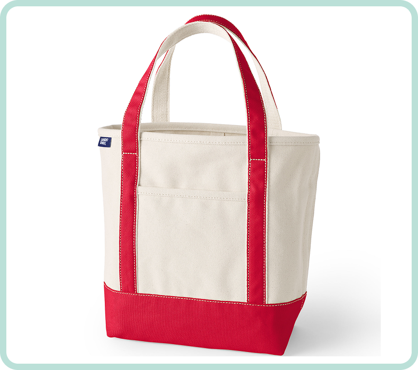 Open Top Canvas Tote Bag